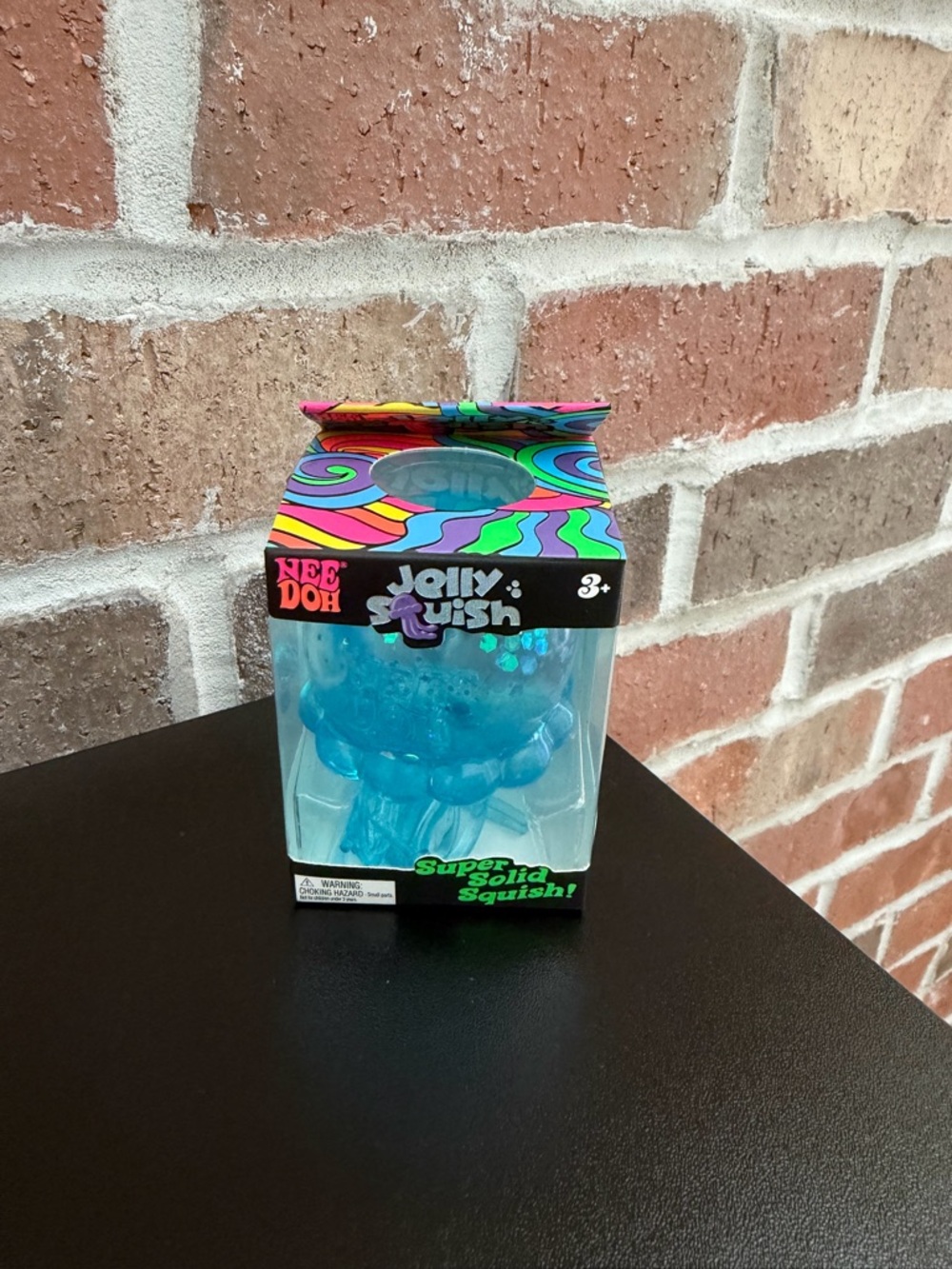 NeeDoh Jelly Squish Blue Super Solid Squish Toy